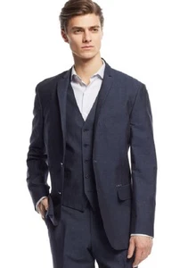 Inc International Concepts Blue Neal Linen-Blend Blazer Size X Large - Picture 1 of 1