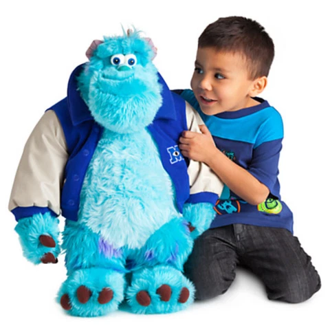 Large Disney Pixar Monster Inc University Sulley Sully Stuffed Plush Toy Cover