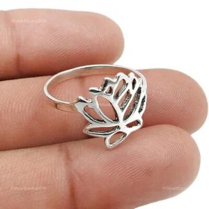 Anillo de cóctel de joyería artesanal de plata de ley 925 talla Q A96 - Imagen 1 de 20