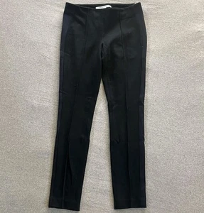 Pantalones Diane von Furstenberg para mujer 4 negros Imogene cremallera lateral esmoquin a rayas ajustados - Imagen 1 de 12