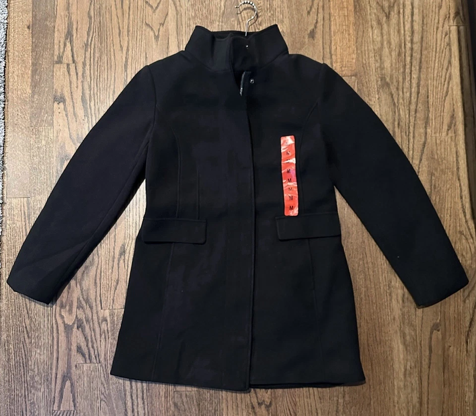 Chaqueta con cremallera completa Vince Camuto para mujer - negra - mediana - nueva Foto 1 de 4