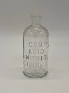 Antique Nitric Acid HNO3 Bottle Chemistry Apothecary No Stopper Wheaton - Picture 1 of 6