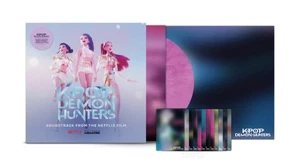 KPop Demon Hunters Vinyl LP (Smokey Fuchsia) Pre Order Ship 15th Dec Sticker x5  - Picture 1 of 1
