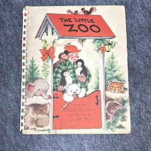 CHRISTMAS AT THE LITTLE ZOO Vardon, Beth 1950 Animal Pop Out Game Santa Letter - Picture 1 of 19