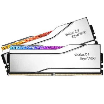 G.Skill DDR5 32GB 2x16GB 6000 Trident Z5 Royal Neo Silver 6000J2836G16GX2-TR5NS - Image 1 of 2