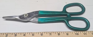 Vintage Diamant/12" grüner Griff Griffe Blechschere (USA) DC-10 SCHÖNE FORM - Bild 1 von 6