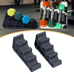 2 Pieces Dumbbell Racks Space Saving Compact Stable Dumbbell Storage Stands - Picture 1 of 7