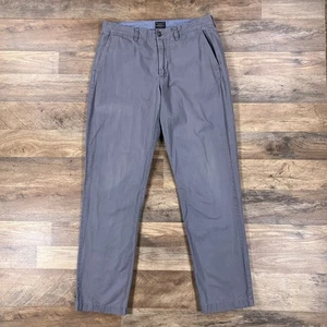 Pantalones chinos J Crew para hombre 32x32 gris urbano ajustados ligeros de algodón - Imagen 1 de 12