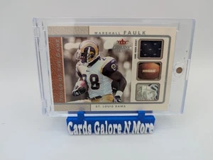 2003 Fleer/Skybox Marshall Faulk Tools Of The Game Worn Jersey 49/199 - Bild 1 von 2