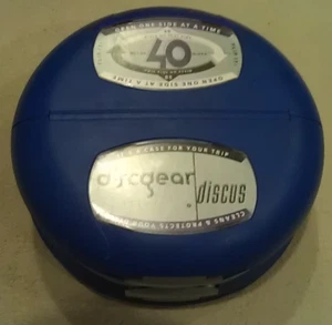 DiscGear Discus 40 Discs CD/DVD/Spielhalter Schale blau Aufbewahrung Tragetasche - Bild 1 von 12