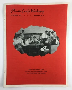 Plastic Craft Workshop Rahway NJ Vintage Price List 1948 - Picture 1 of 6