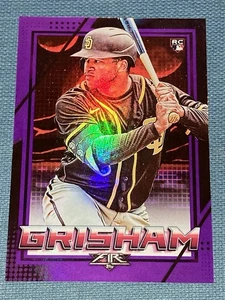 E358 /99 2020 Topps Fire Trent Grisham Purple Foil Rare Padres Yankees - Picture 1 of 2