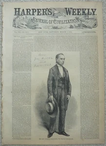 1863 Harper's Weekly March 7, Civil War, Vicksburg, Calvary Charge Nast Print - Bild 1 von 8