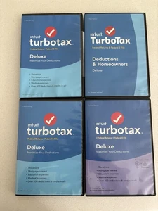 TurboTax 2018 Deluxe Federal Returns Federal E-File State Returns deductions - Picture 1 of 1