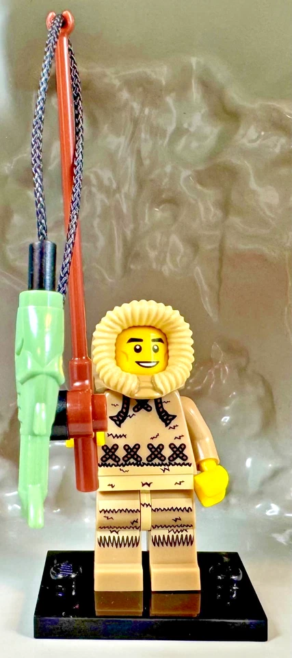 LEGO (8805) CMF Serie 5 Pescador de Hielo Minifigura col05-4 Completa con Accesorios Foto 1 de 4