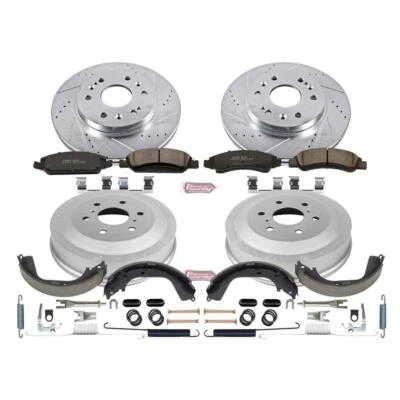 PowerStop Drum Brake Kit Front and Rear - Fits Chevrolet Silverado 1500 2009-201 Foto 1 de 4