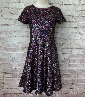 Gap Kids Girl's XXL Multi Color Sequin Party Dance Holiday Dress Fit & Flare - Image 1 of 4