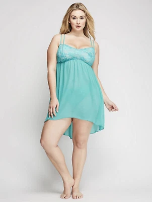 Lane Bryant Cacique High Low Chemise Chemise Plus 18/20 2X 22/24 3X Foto 1 de 3