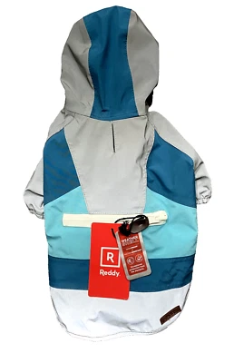 Chaqueta Reddy Dog XS Reflectante para Clima de Lluvia Gris Azul Mochila Resistente al Agua Foto 1 de 4