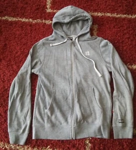 Men's ZOO YORK Hooded Sweatshirt Full Zip Hoodie Gray Small - Picture 1 of 6