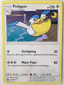 Tarjeta Pokémon Tormenta Celestial Pelipper 112/168 NM/M - Arte Shigenori Negishi - Imagen 1 de 2