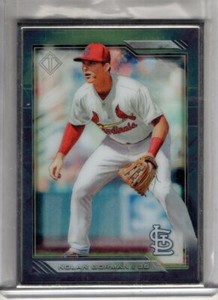 2020 Bowman Transcendent Icons NOLAN GORMAN Silver Framed 045/100 Topps #32