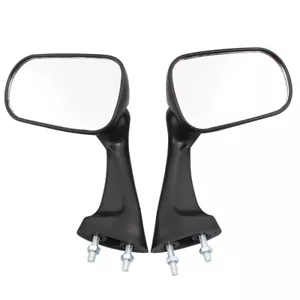 2X Black Motorcycle Rear view Mirrors For Honda CBR250RR CBR400RR VFR400 NSR250R - Bild 1 von 17