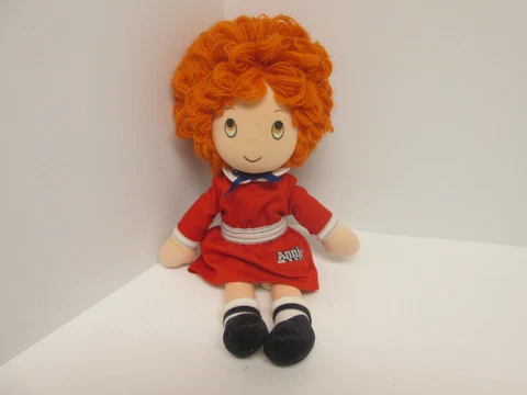 Vintage Applause Little Orphan Annie Doll 1982 16” Stuffed Animal Lovey Plush Cover