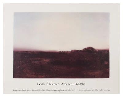 Gerhard Richter, original Offsetlithografie, signiert, 1971, WVZ 43 - Bild 1 von 2