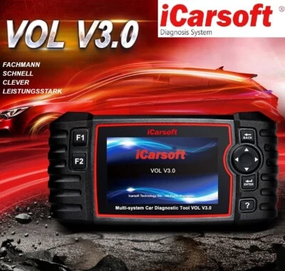 iCarsoft VOL V3.0 für Volvo Saab Diagnose Scanner Öl Service Reset OBD 2 DEUTSCH - Bild 1 von 4