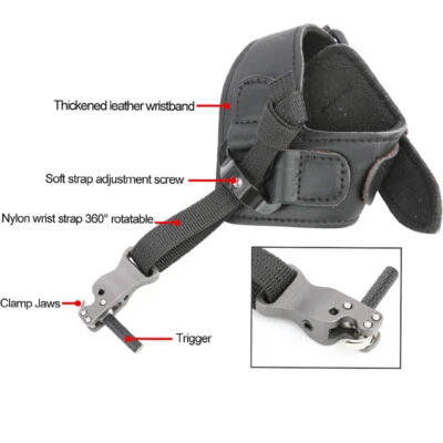Archery Release Aids Adjustable Wrist Strap Trigger Compound Bow Hunting Target - Image 1 of 4