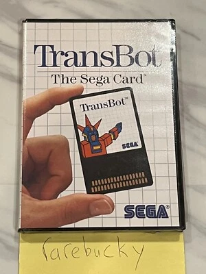 TransBot (Sega Master System SMS) NEW FACTORY SEALED, SUPER RARE SEGA CARD! - Image 1 of 4