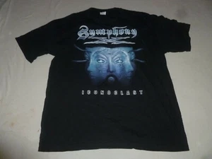 SYMPHONY iICONOCLAST CONCERT BLACK SHIRT SIZE XL PROGRESSIVE METAL MENS TEE  - Picture 1 of 4