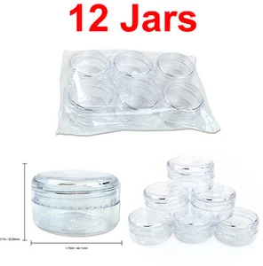 12 piezas 15 gramos/1/2 oz bálsamo labial de alta calidad loción crema recipientes frascos de muestra - Imagen 1 de 7