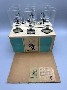 Vintage Star Kist 1971 Promotional Glasses Set of 6 w/Original Box Paperwork - Picture 1 of 9