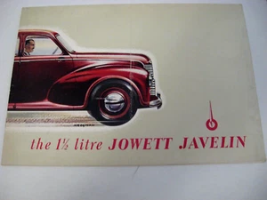 1952 Jowett Javelin Color Brochure 12 pgs VG - Picture 1 of 4