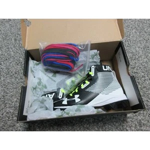 Under Armour Hammer Mid Rm Jr Football Shoes ( 1289783-011) Size 12K - Picture 1 of 10