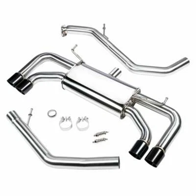 DC SPORTS BLACK TIP QUAD EXIT EXHAUST SYSTEM FOR 19-23 TOYOTA COROLLA 2.0L - Изображение 1 из 4