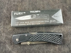 FURY 29736 Lock Back Pocket Knife New Old stock ABS Handle - Picture 1 of 2