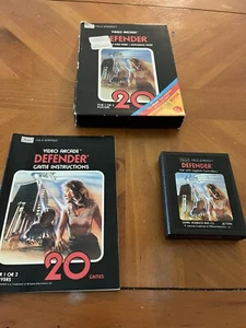 Defender (Atari 2600) By Sears Tele-Games in Box with Manual Tested & Working - Picture 1 of 8