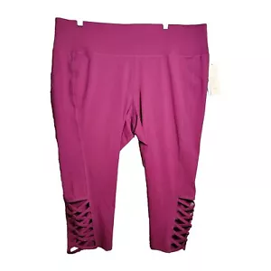 Leggings elasticizzati Lane Bryant Livi Berry firma 22/24 - Foto 1 di 13