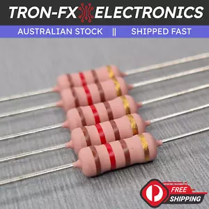 1/2/5PCS 120R 2W 5% Metal Oxide Film Resistor 2 Watt NON-FLAMMABLE 120 OHM - Picture 1 of 11