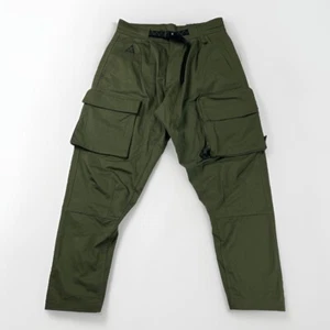Nike ACG Woven Cargo Pant CD7646-325 Men's Small Olive Green Belted Tapered - Picture 1 of 17