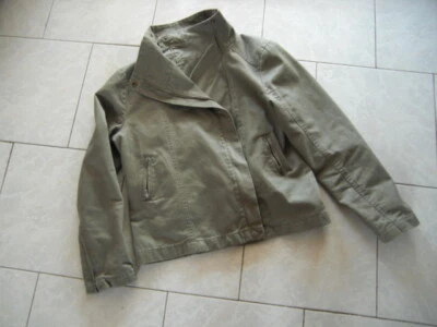VESTE BLOUSON - TAILLE 14 ANS - VERT KAKI - COTON - DOUBLE - TBE MIS UNE FOIS - Photo 1/4