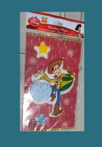 Disney Toy Story 3pc Woody Gel Christmas Christmas Clings Factory Sealed - Picture 1 of 1