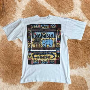 Rare Vintage 1994 Clive Craft Africa T-Shirt Small | Namibia Elephant Design - Picture 1 of 8