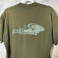 Vintage Quiksilver T Shirt Mens Large Green Y2k 90s Surf Skate 