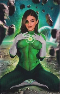 Duty Calls Girls #2 - Space Ranger Green Lantern Juegos con disfraces Bonita variante virgen - Casi nuevo+ - Imagen 1 de 2