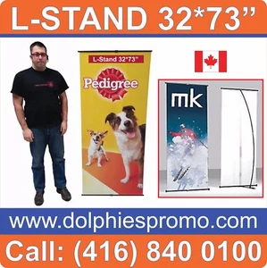 LOT OF 30 - Trade Show Banner L Stands Systems Displays 32*73" (Hardware ONLY) - Picture 1 of 11