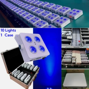 6in1 WIFI LED Par Light RGBWA+UV Stage Light APP Smart Show DMX Wireless Battery - Picture 1 of 7
